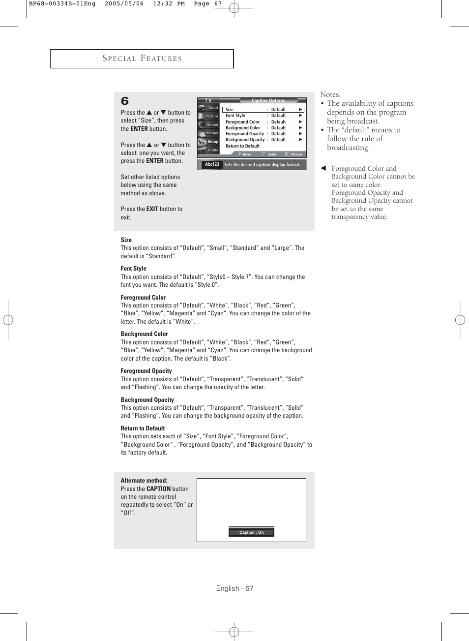 Samsung HC-R4245W User Manual | Page 67 / 80