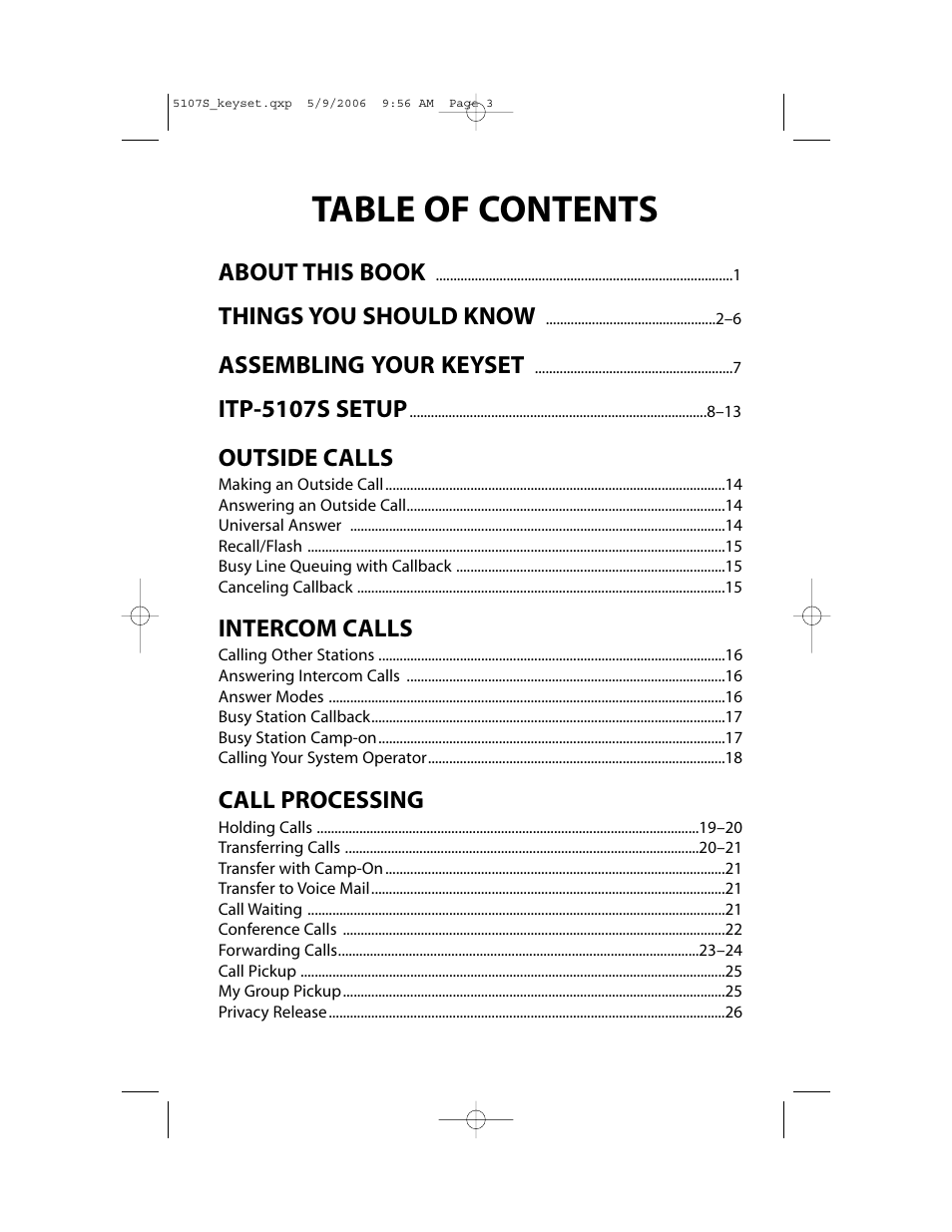 Samsung ITP-5107SIP User Manual | Page 4 / 86