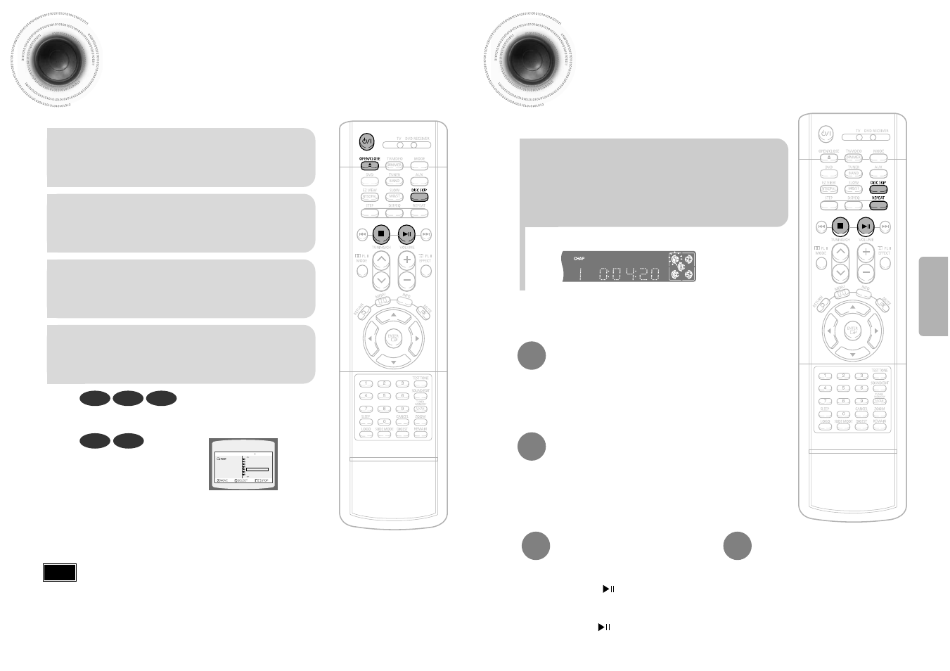 Operation, Disc playback, Selecting a disc in the disc changer | 21 disc playback | Samsung HT-DB600 User Manual | Page 12 / 35