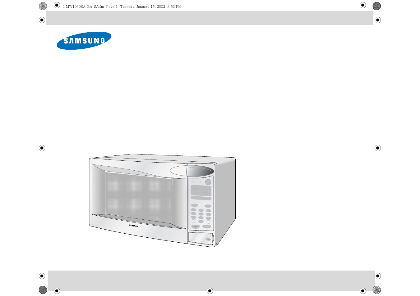 Samsung Model MW1660SA User Manual | 28 pages