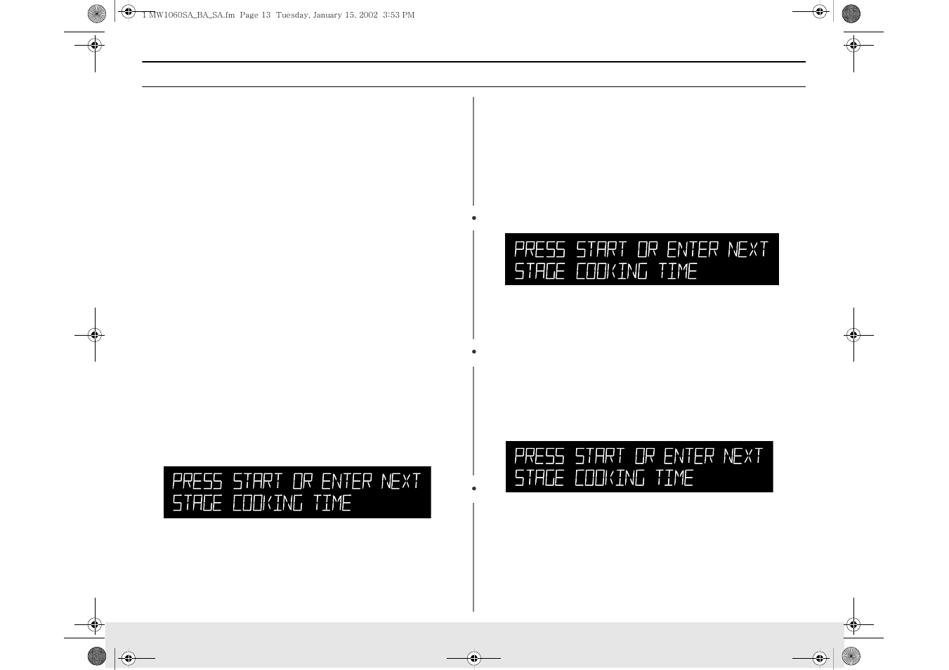 Operation | Samsung Model MW1660SA User Manual | Page 13 / 28