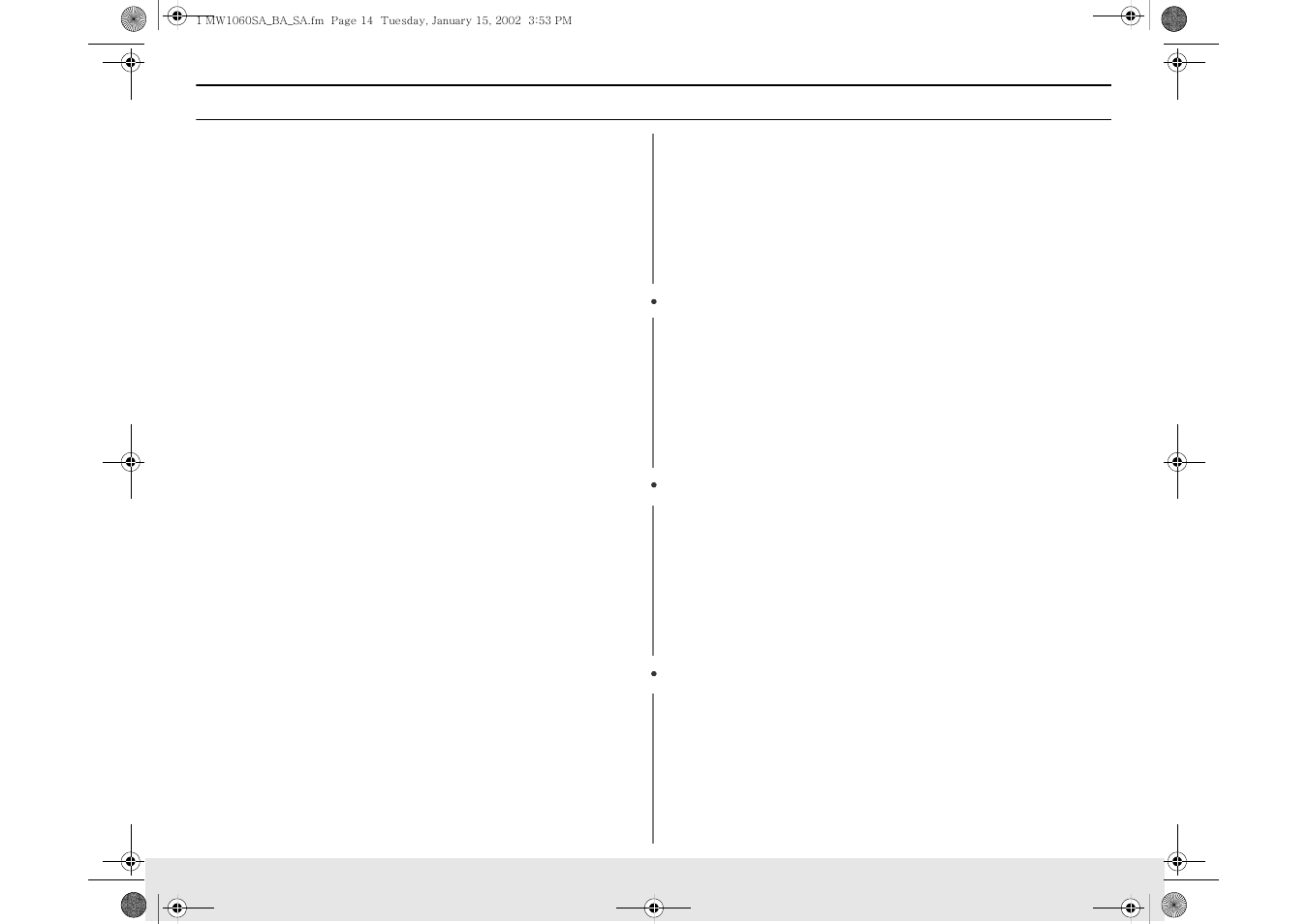 Operation | Samsung Model MW1660SA User Manual | Page 14 / 28