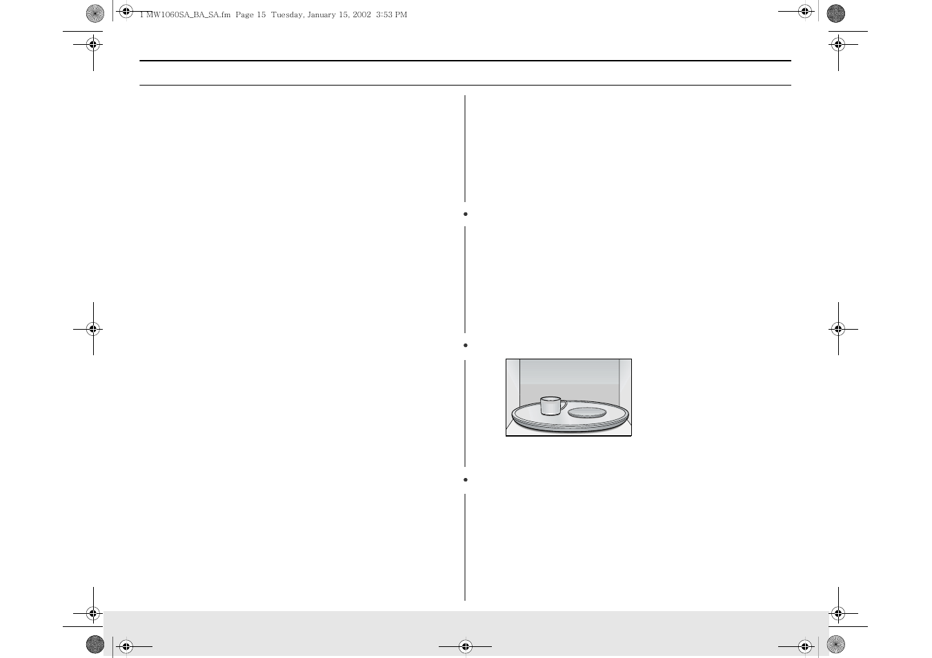 Cooking instructions | Samsung Model MW1660SA User Manual | Page 15 / 28