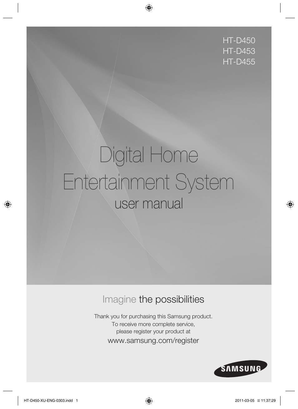 Samsung HT-D450 User Manual | 168 pages