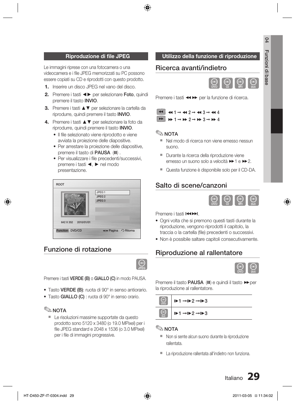 Dbad | Samsung HT-D450 User Manual | Page 155 / 168