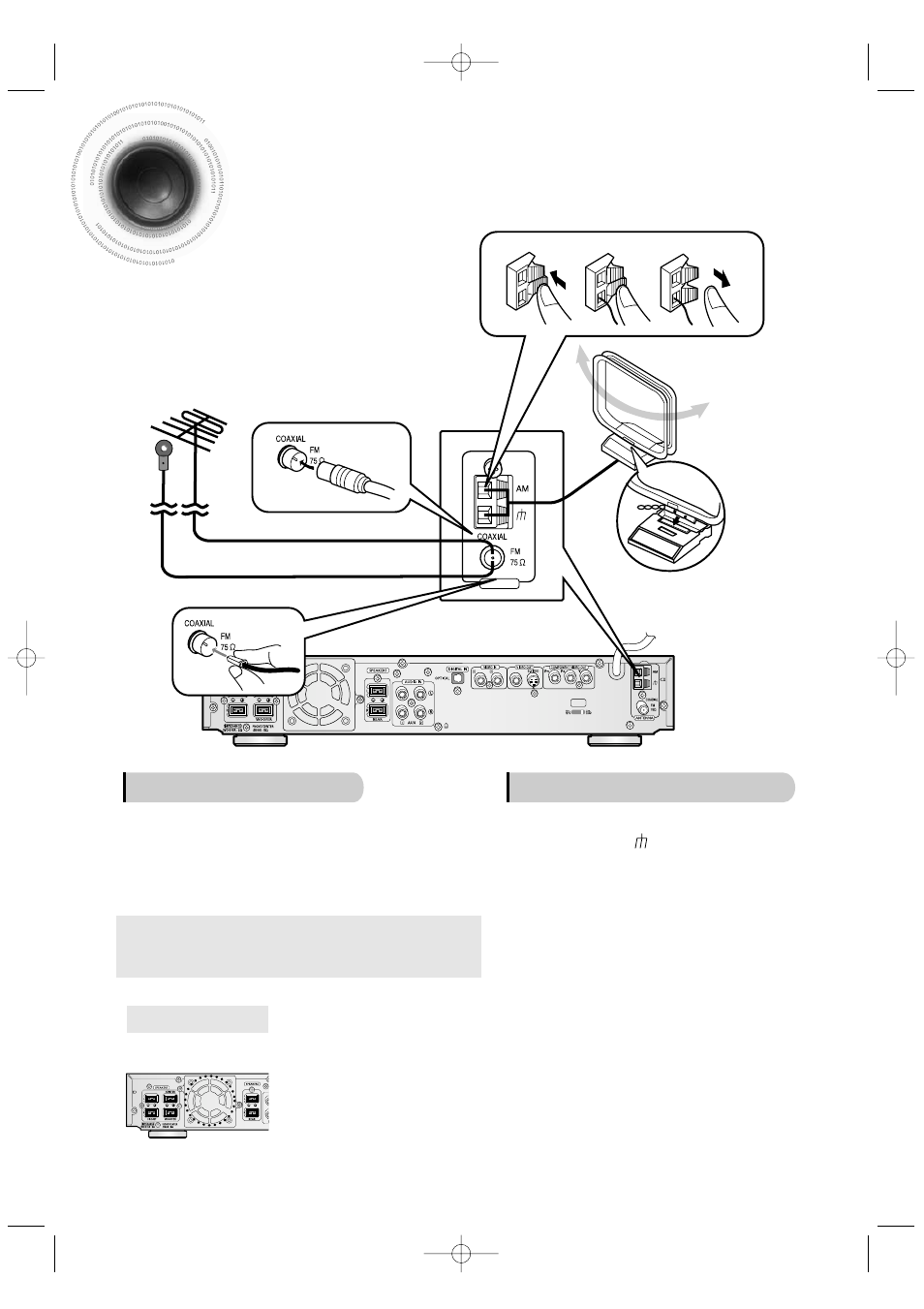 Connecting the fm and am(mw) antennas, Connecting the fm and am, Antennas | Mw ) | Samsung HT-DB350 User Manual | Page 14 / 68