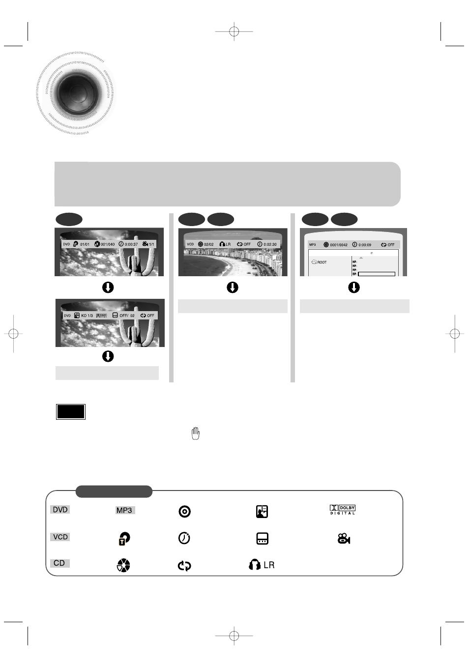 Displaying disc information, Press info button | Samsung HT-DB350 User Manual | Page 20 / 68