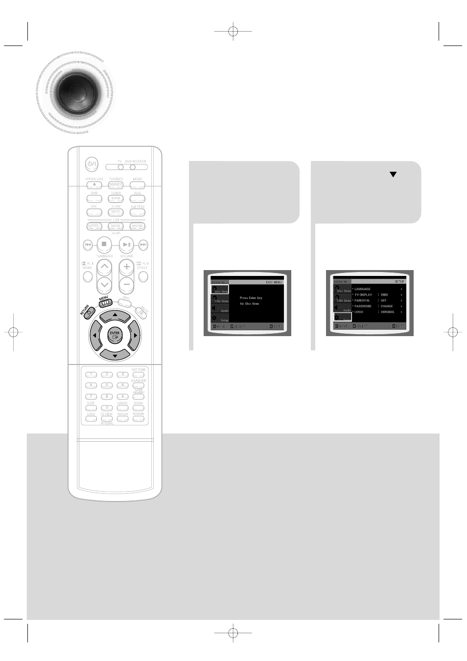 Setting the password, 37 setting the password | Samsung HT-DB350 User Manual | Page 38 / 68