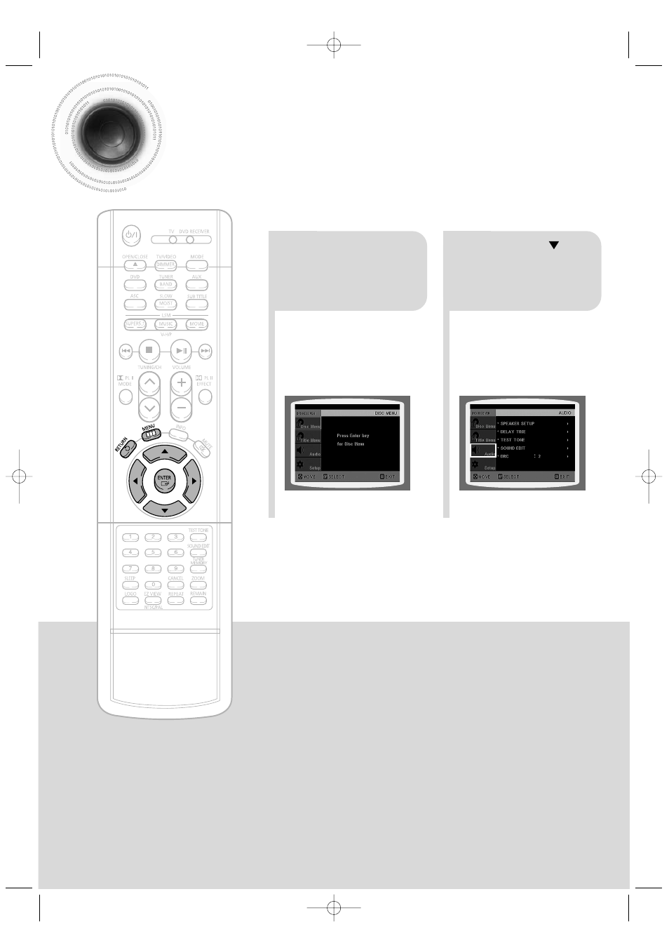 Setting the delay time, Setting the delay time 43 | Samsung HT-DB350 User Manual | Page 44 / 68