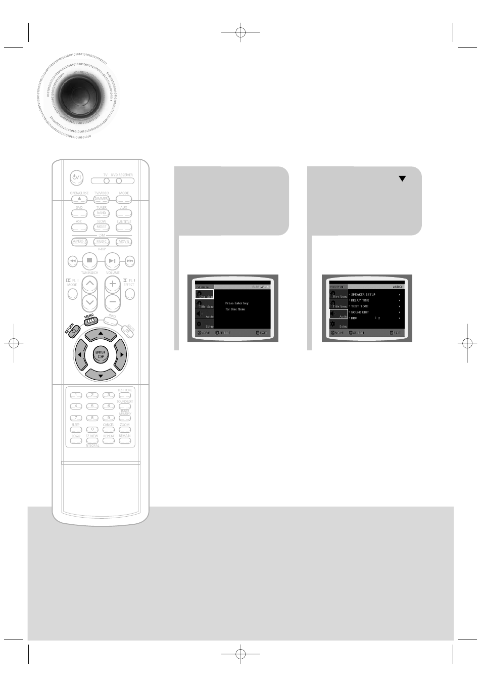 Setting the drc (dynamic range compression), 47 setting the drc | Samsung HT-DB350 User Manual | Page 48 / 68