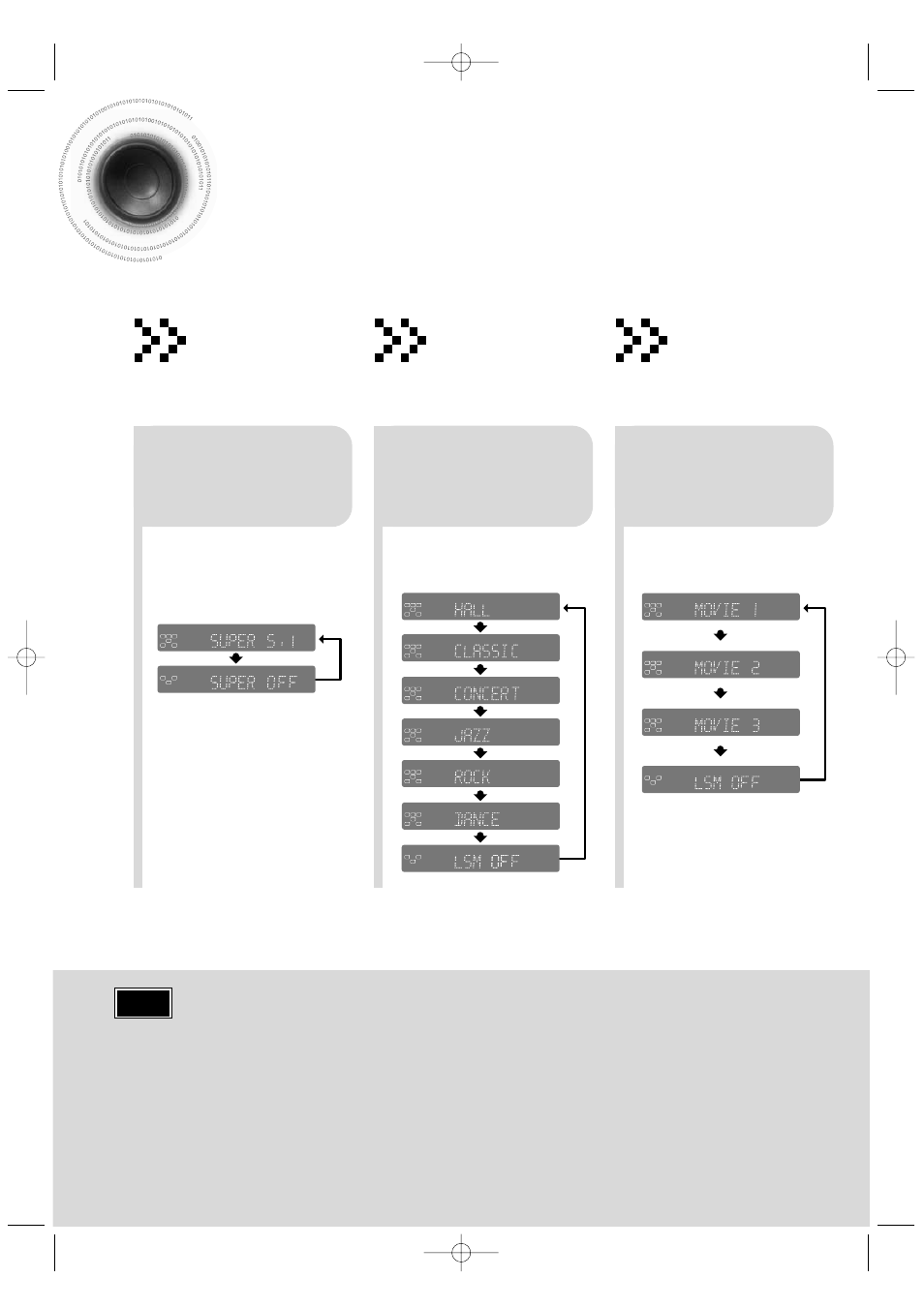 Live surround mode, Super 5.1 function, Live surround mode function | Movie sound field function, Press super5.1 button, Press music button, Press movie button | Samsung HT-DB350 User Manual | Page 52 / 68