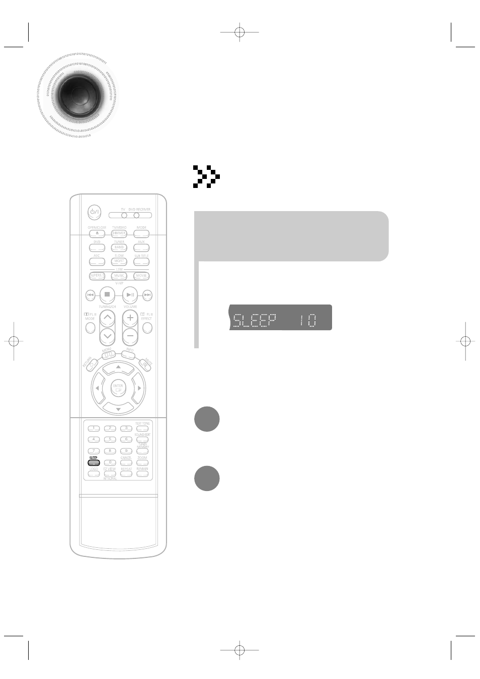 Miscellaneous, Convenient functions, 57 convenient functions | Sleep timer function, Press sleep button | Samsung HT-DB350 User Manual | Page 58 / 68