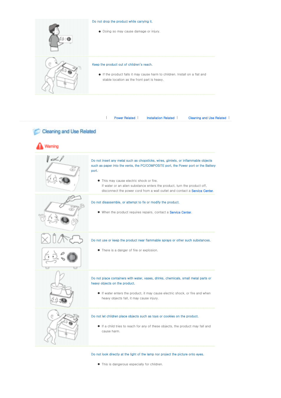 Correct disposal of this product | Samsung SP-P310ME User Manual | Page 5 / 32