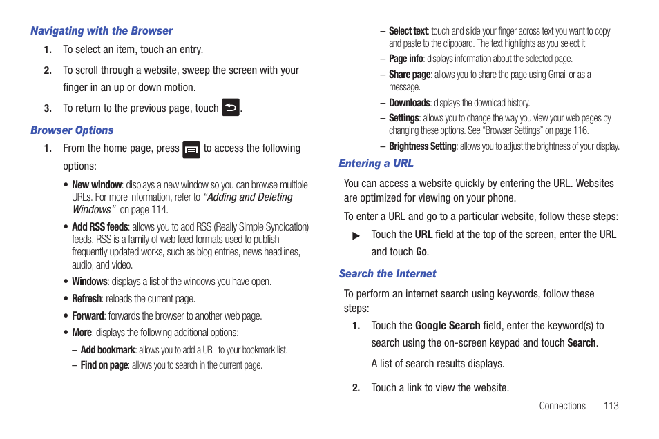 Samsung Vibrant SGH-t959 User Manual | Page 117 / 193