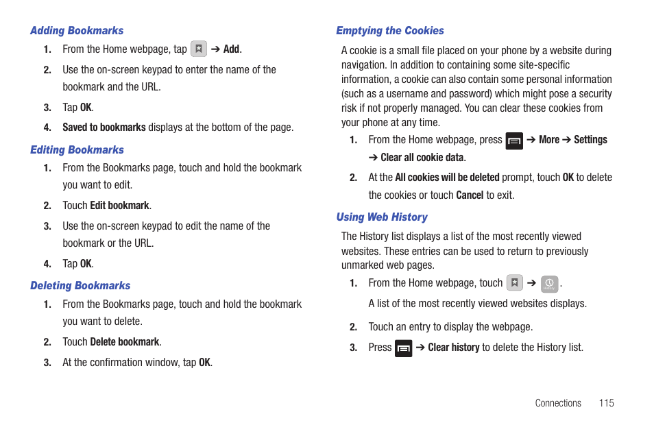 Samsung Vibrant SGH-t959 User Manual | Page 119 / 193