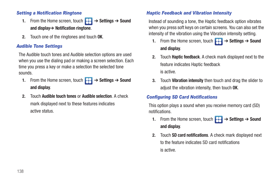 Samsung Vibrant SGH-t959 User Manual | Page 142 / 193