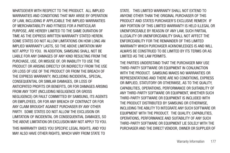 Samsung Vibrant SGH-t959 User Manual | Page 181 / 193