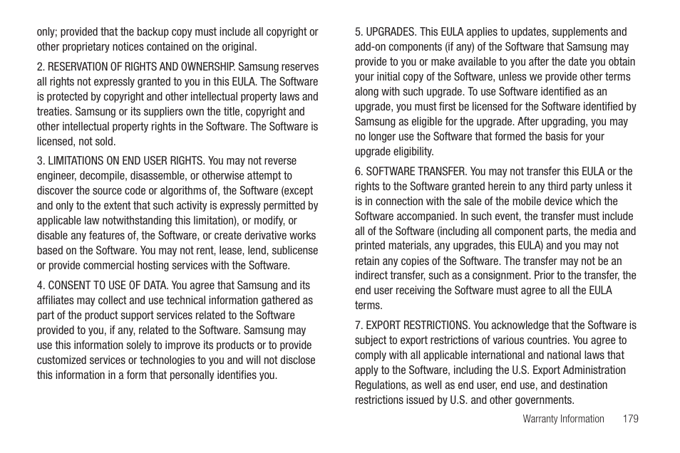 Samsung Vibrant SGH-t959 User Manual | Page 183 / 193