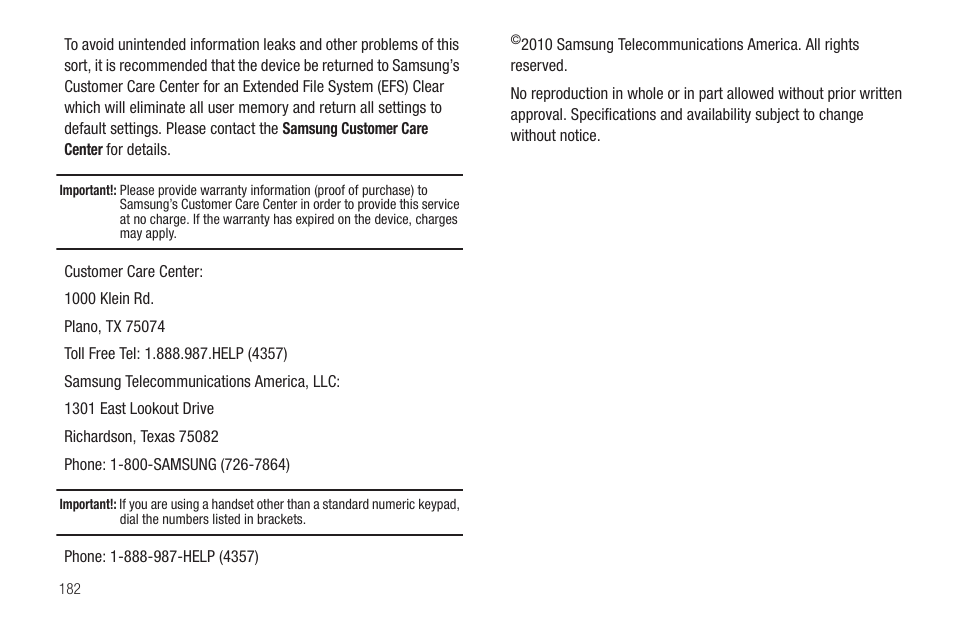 Samsung Vibrant SGH-t959 User Manual | Page 186 / 193