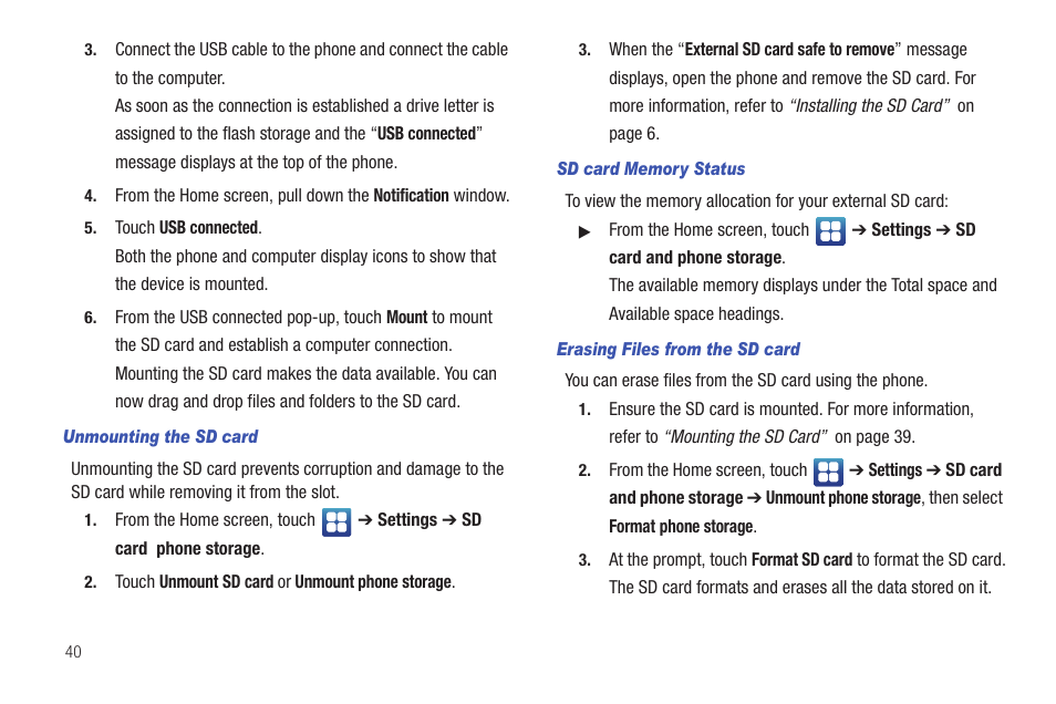 Samsung Vibrant SGH-t959 User Manual | Page 44 / 193