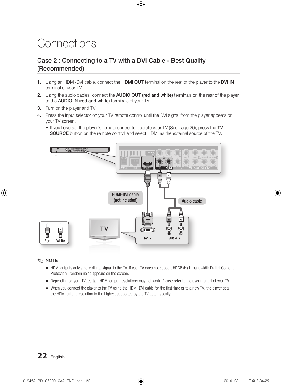 Connections | Samsung BD-C6900 User Manual | Page 22 / 70
