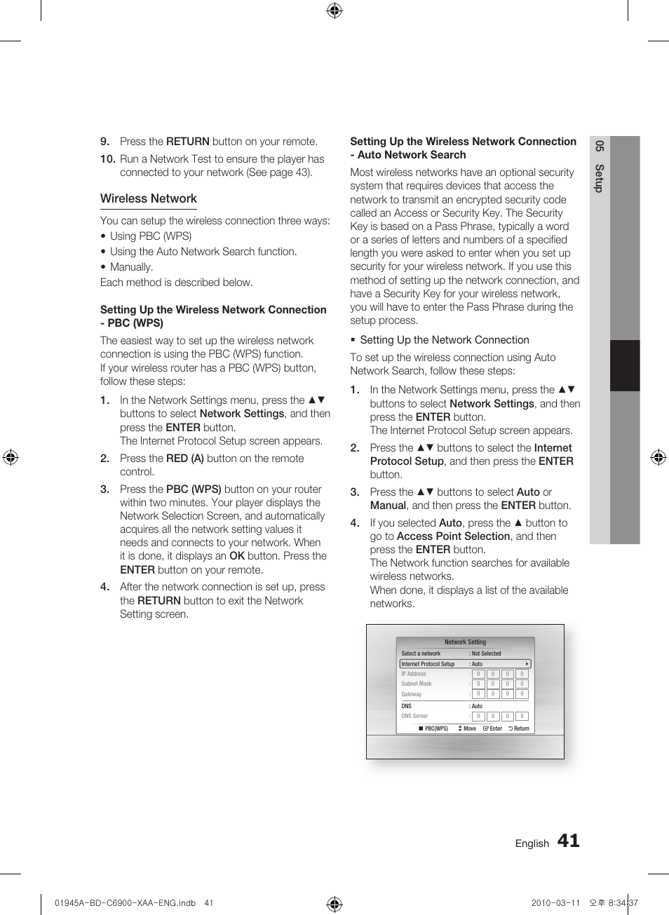 Samsung BD-C6900 User Manual | Page 41 / 70