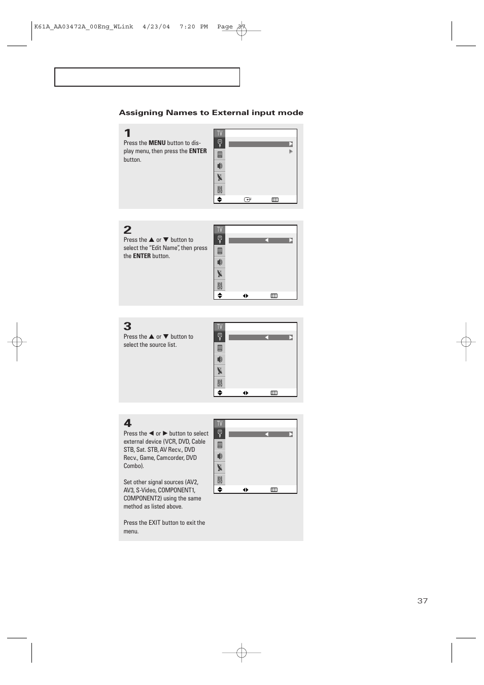 Samsung CL32A20HE User Manual | Page 37 / 80