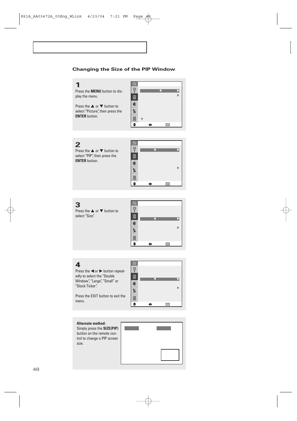 Samsung CL32A20HE User Manual | Page 48 / 80
