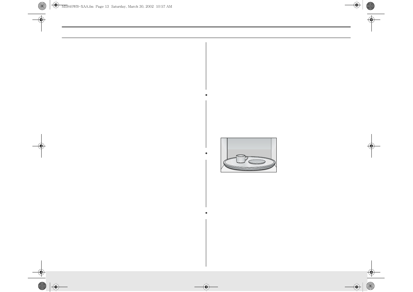 Cooking instructions | Samsung MS1040WB User Manual | Page 13 / 24