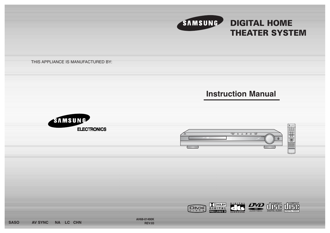 Samsung HT-DS420 User Manual | 38 pages