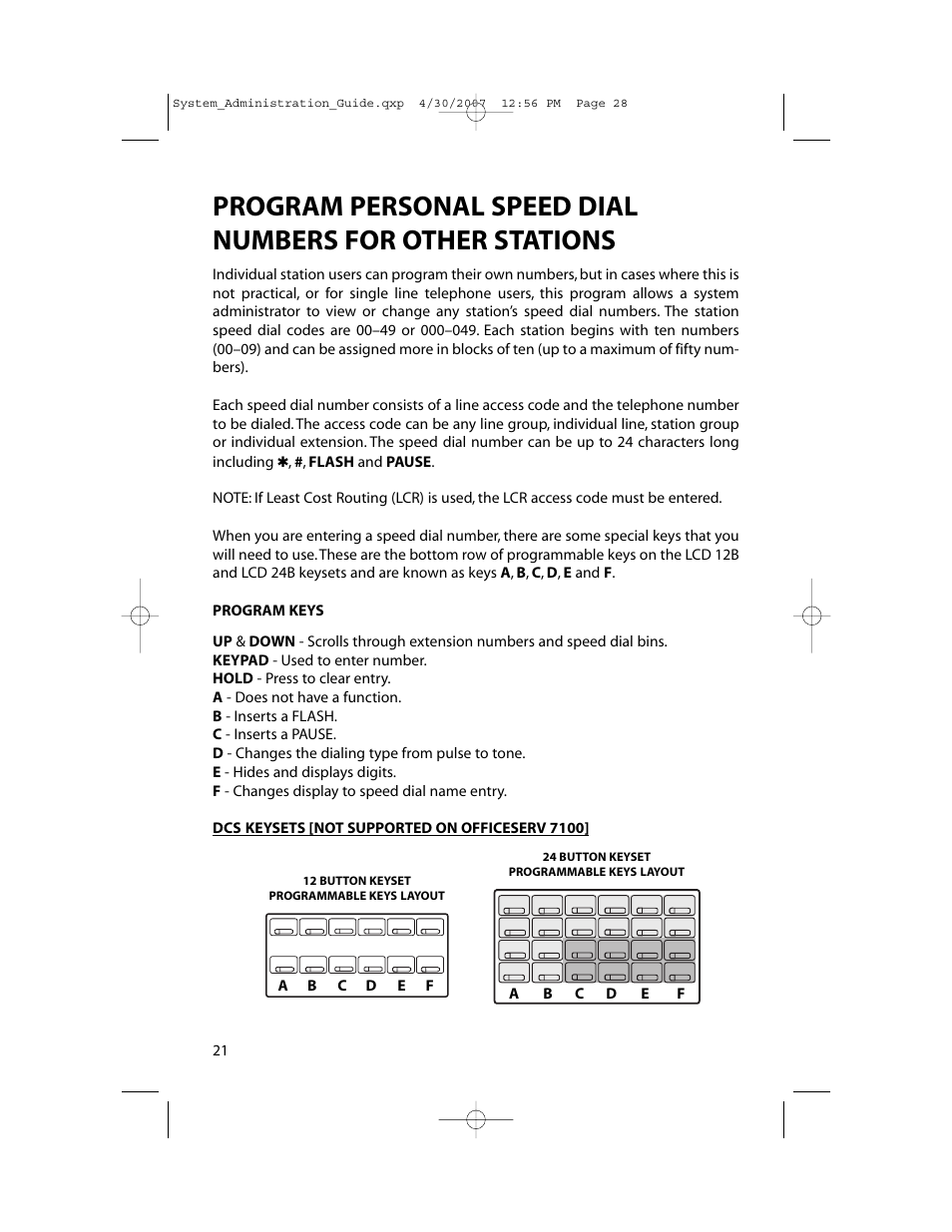 Samsung OfficeServ 7000 Series User Manual | Page 29 / 46