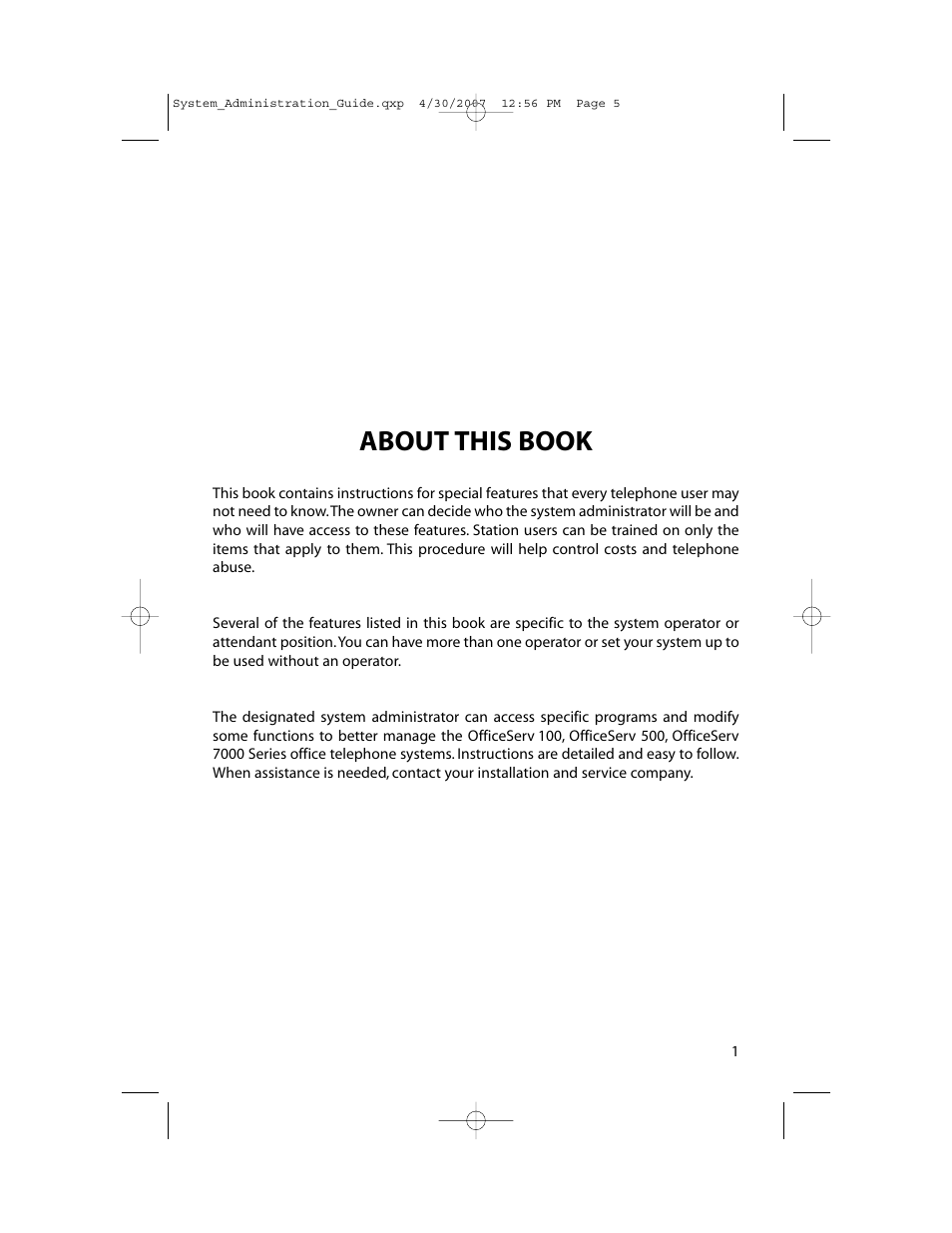 About this book | Samsung OfficeServ 7000 Series User Manual | Page 6 / 46