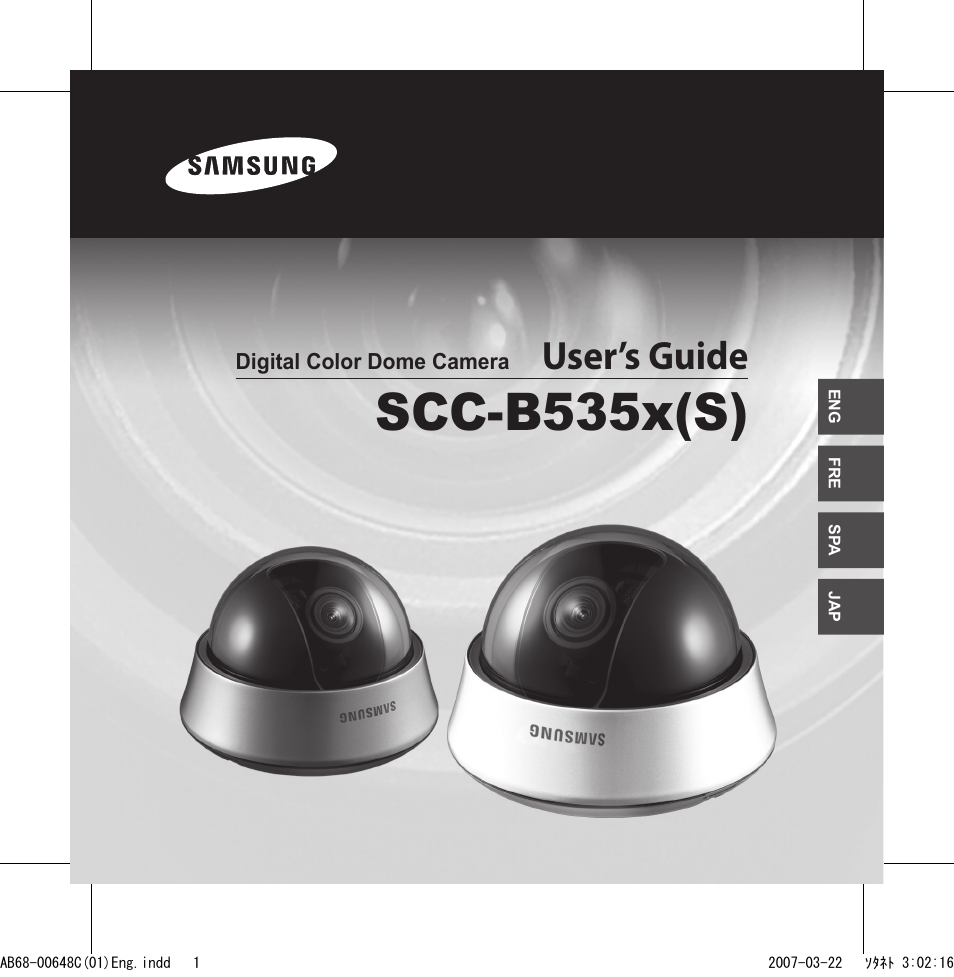 Samsung SCC-B5352P User Manual | 18 pages