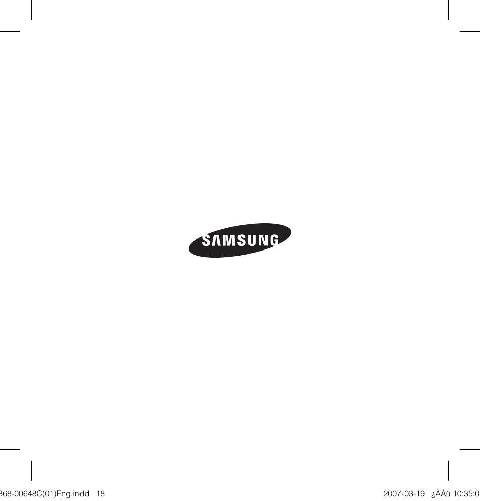 Samsung SCC-B5352P User Manual | Page 18 / 18