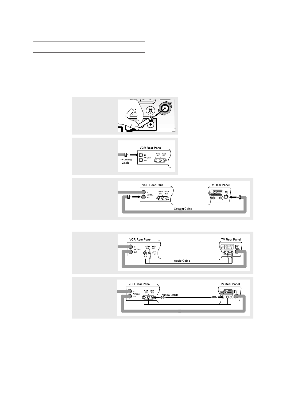 Connecting a vcr | Samsung CT-2188W User Manual | Page 15 / 38