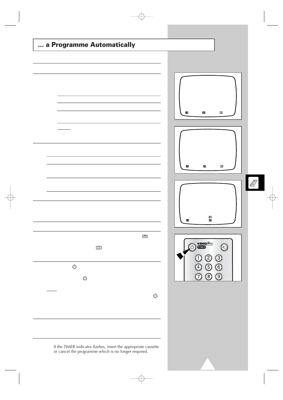 A programme automatically | Samsung Colour TV/VCR User Manual | Page 33 / 56