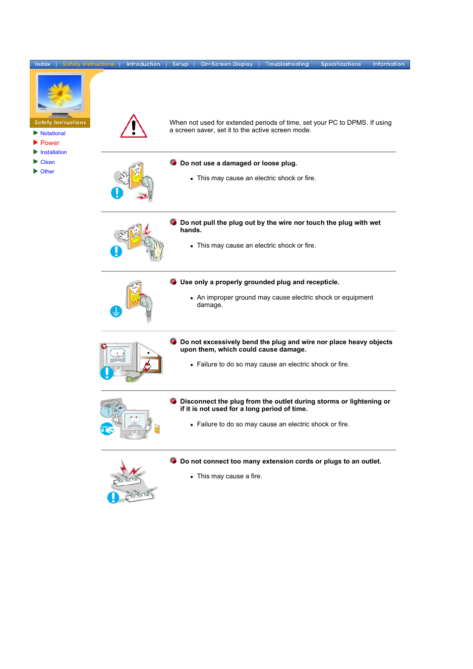 Power | Samsung GH17ASBS User Manual | Page 4 / 47