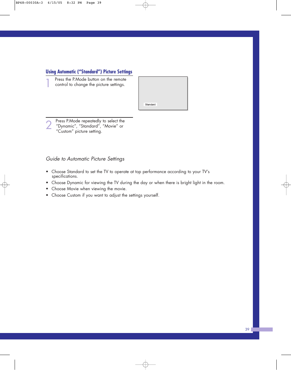 Samsung Tantus HLM 5065W User Manual | Page 39 / 88