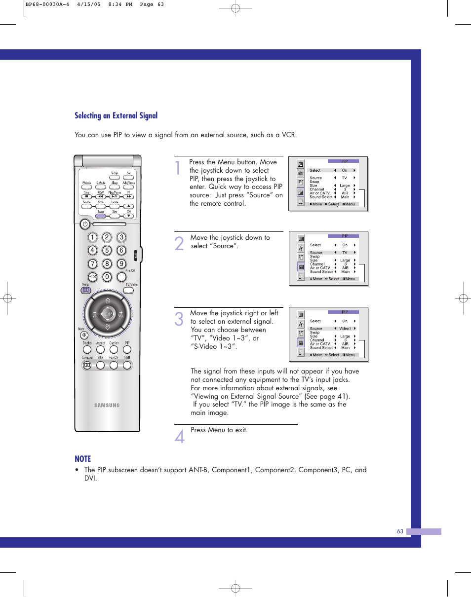 Samsung Tantus HLM 5065W User Manual | Page 63 / 88