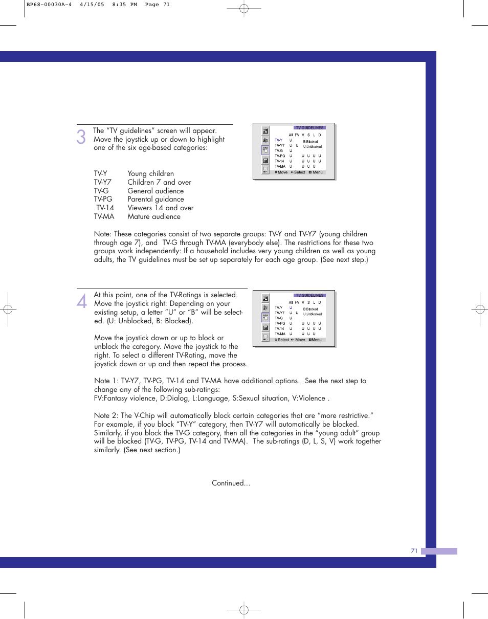 Samsung Tantus HLM 5065W User Manual | Page 71 / 88