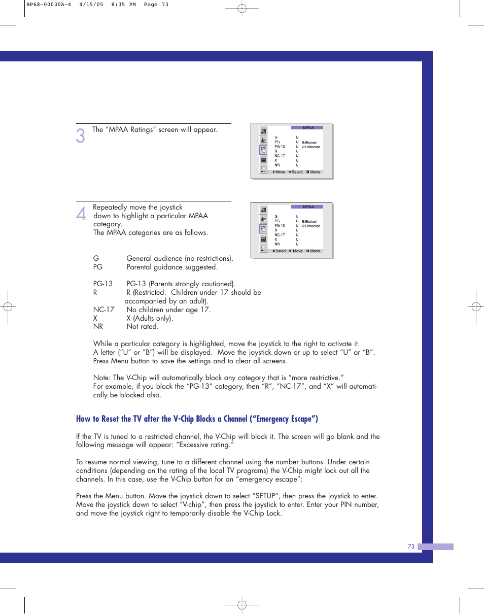Samsung Tantus HLM 5065W User Manual | Page 73 / 88