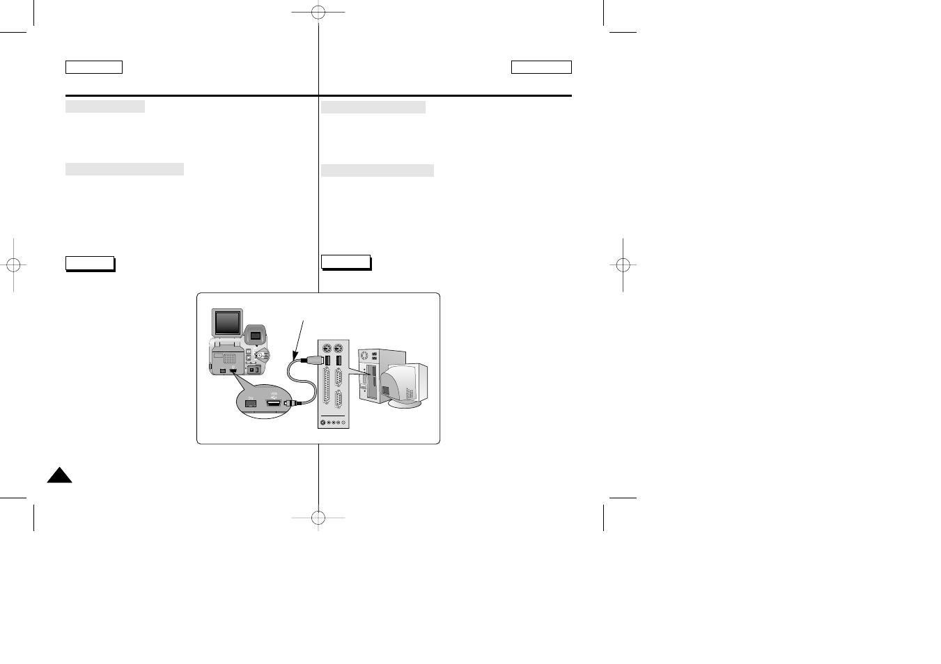 Usb interface interfaz usb | Samsung CAMCORDER User Manual | Page 119 / 128
