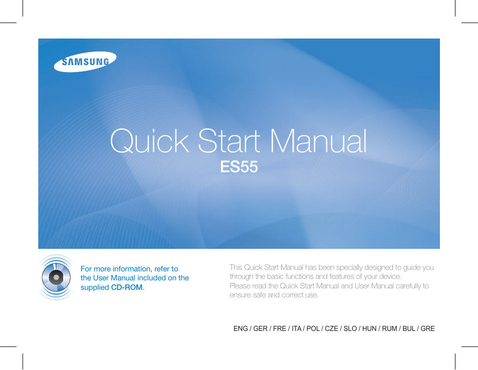 Samsung ES55 User Manual | 112 pages