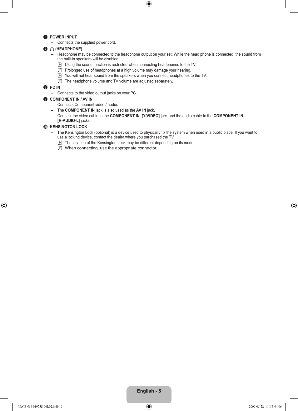 Samsung 350 BN68 User Manual | Page 7 / 69