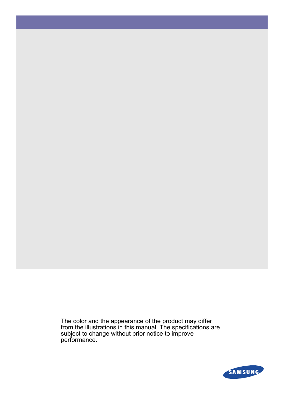 Samsung SP-M220S User Manual | 60 pages