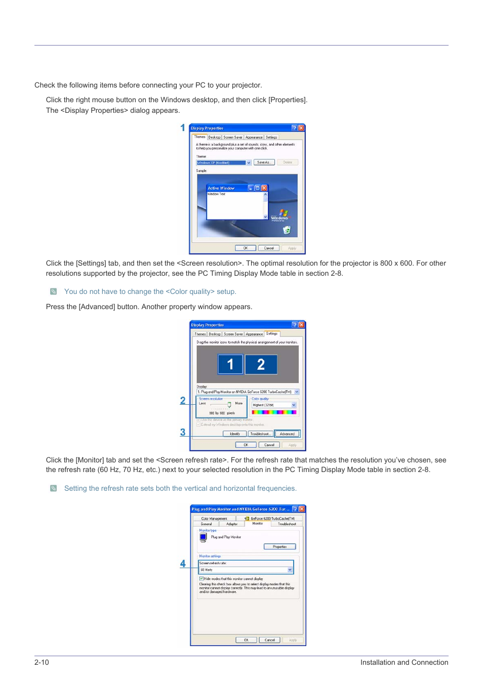 10 connecting with a pc and setting up the pc, Connecting with a pc and setting up the pc -10, 10-1. setting up the pc environment | Samsung SP-M220S User Manual | Page 24 / 60