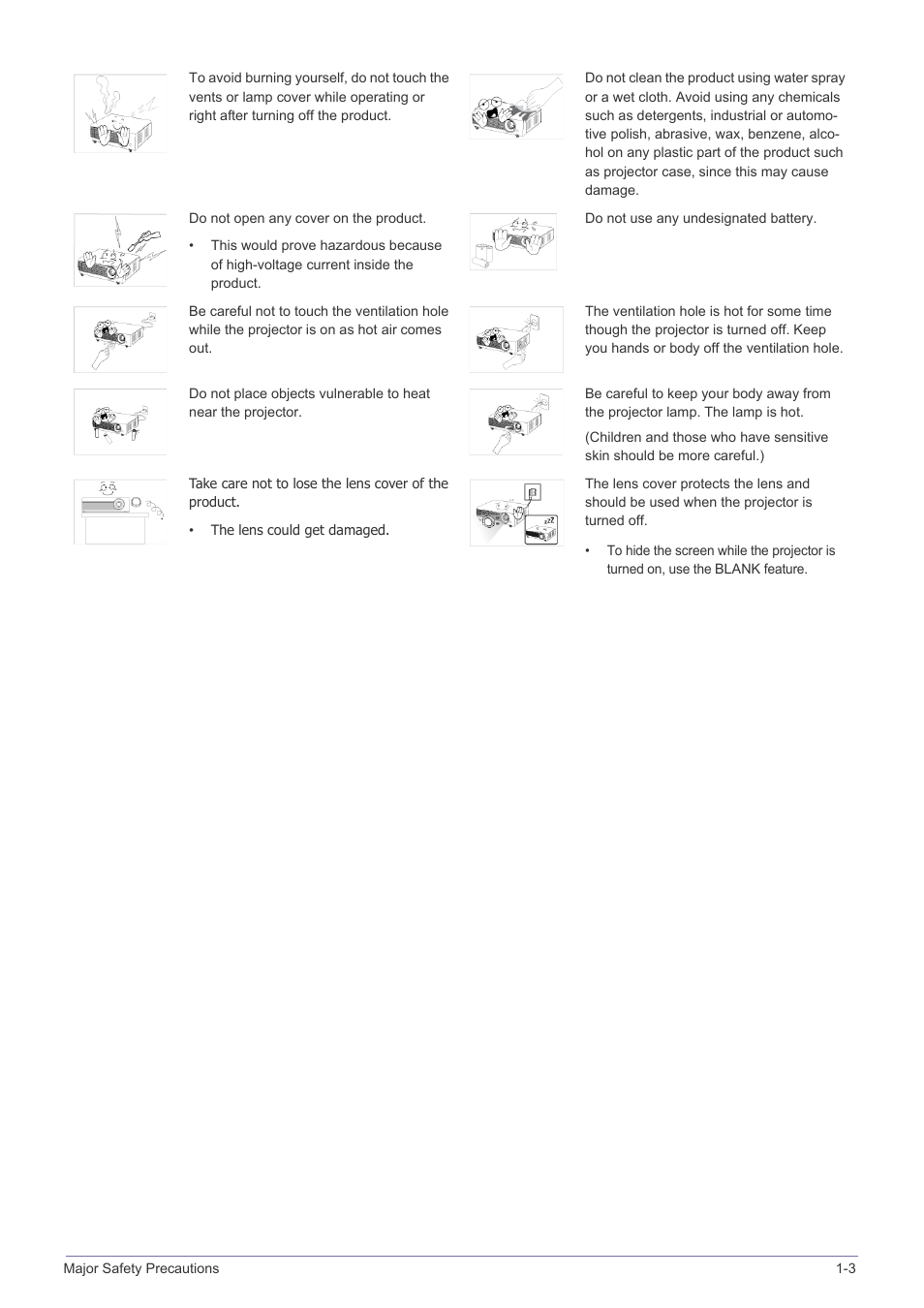 Samsung SP-M220S User Manual | Page 9 / 60