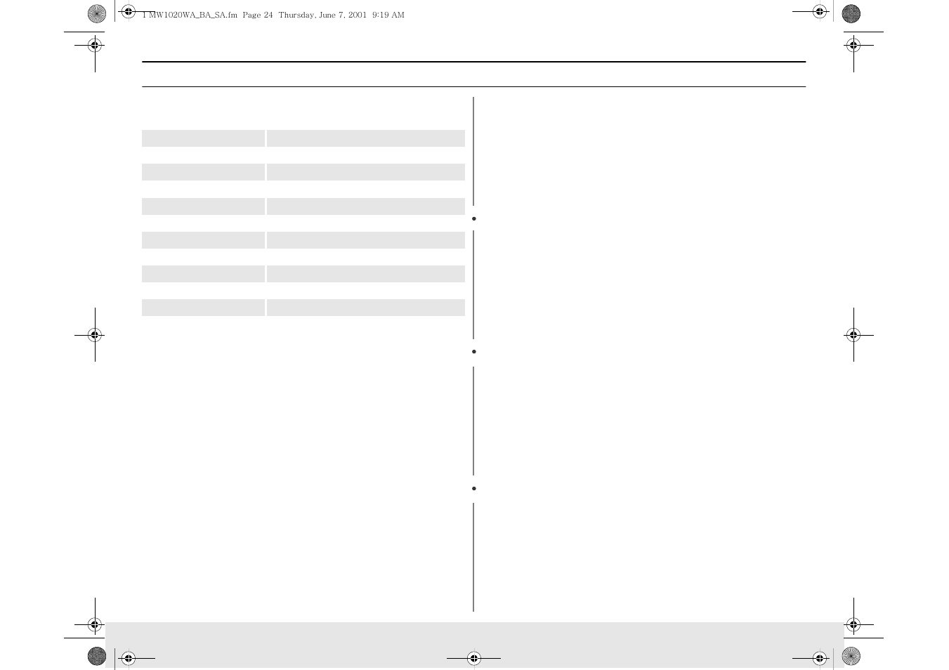 Appendix, Specifications | Samsung MW1020WA User Manual | Page 24 / 28