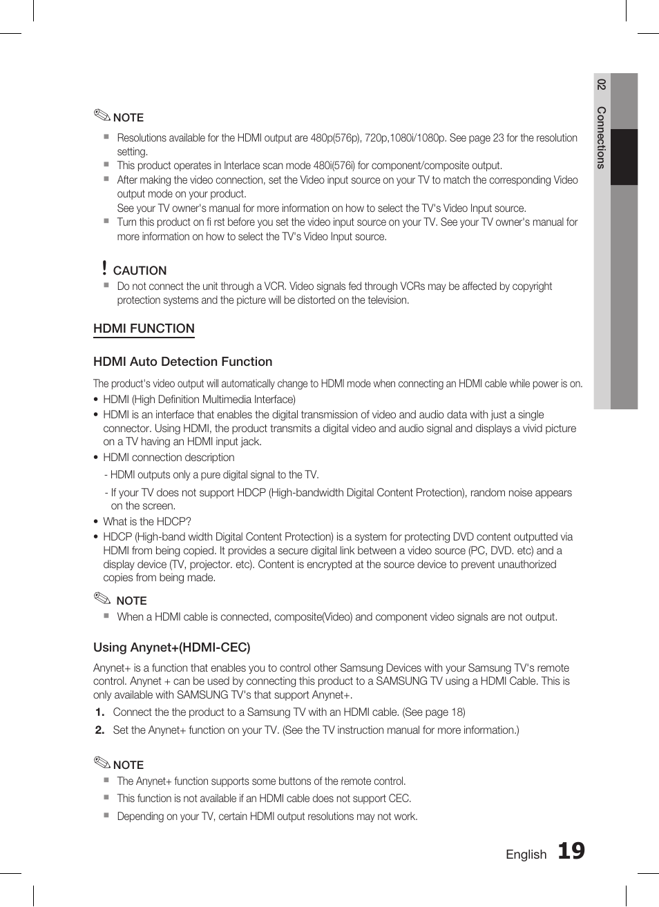 Samsung HT-C455 User Manual | Page 19 / 41