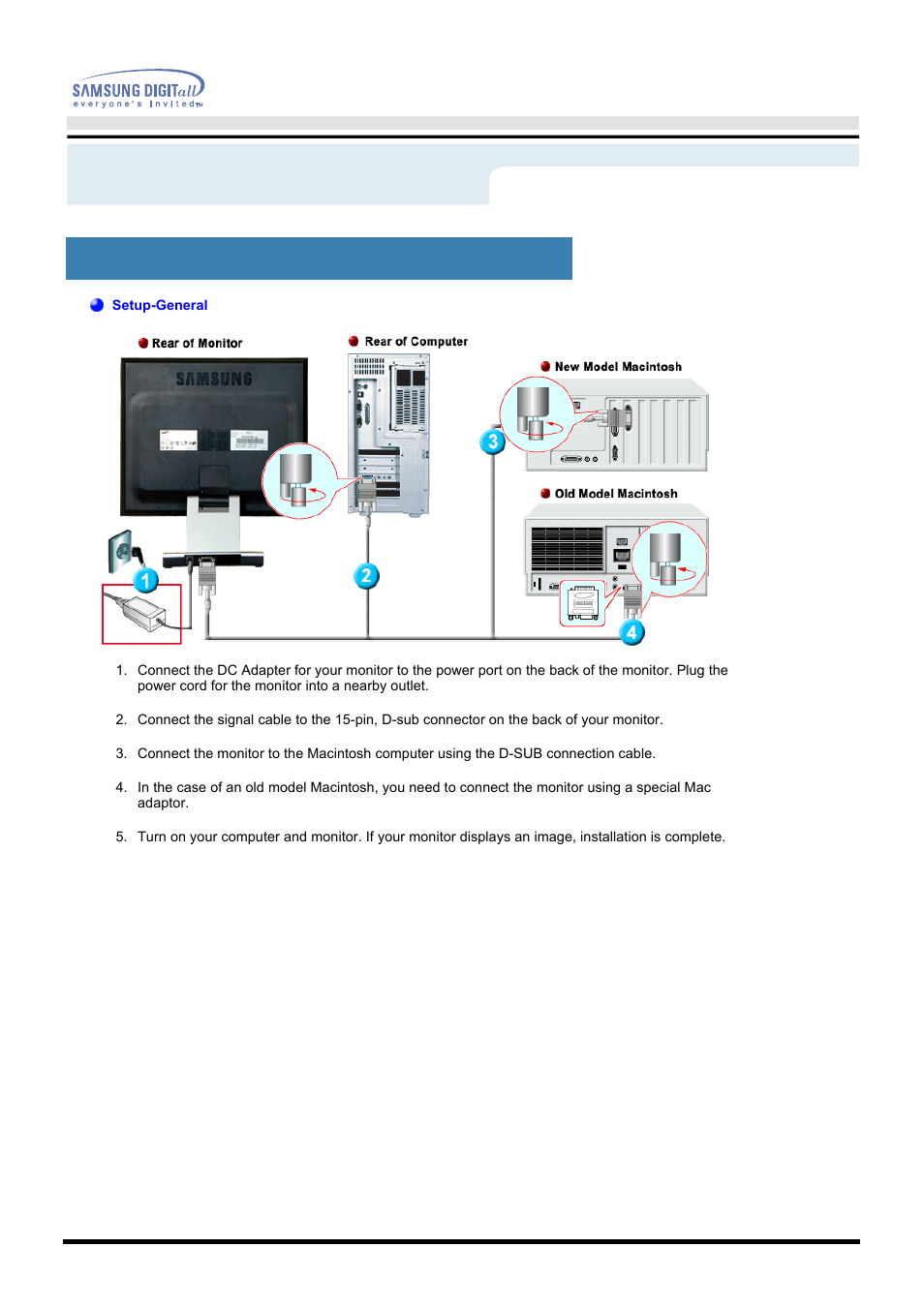 Setup, Connecting your monitor, User’s manual | Samsung 172S User Manual | Page 17 / 51